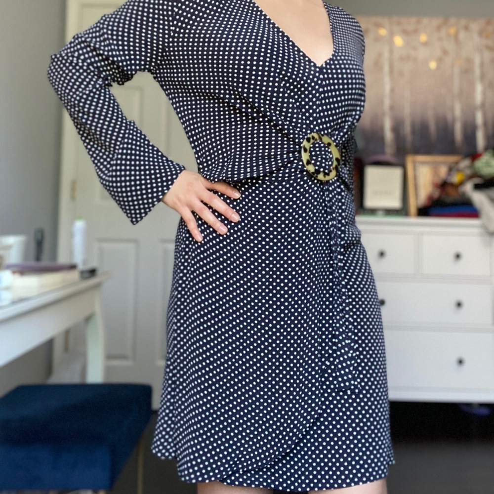 NWT topshop polka dots dress